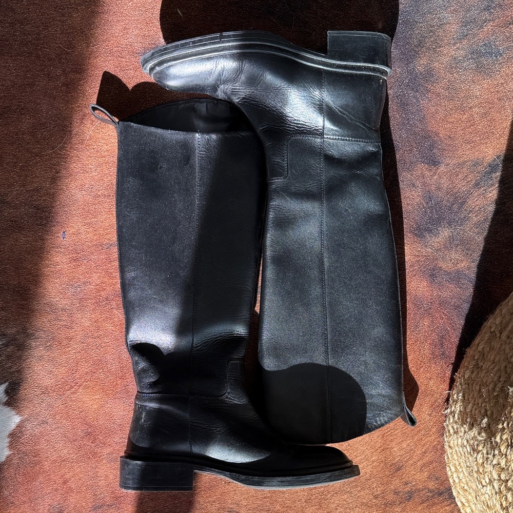 Zara Black Over the Knee Boots